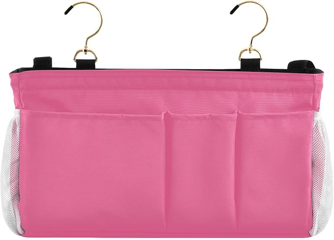 Neon Rose Red Bedside Caddy Storage Bag Bedside Organizer - Image 2