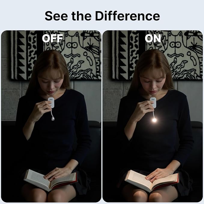 Clip-On Light for Clothes with Portable Case – Book Light, USB Rechargeable LED - Image 2