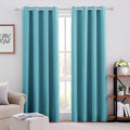 HOMEIDEAS Teal Blue Blackout Curtains by HOMEIDEAS