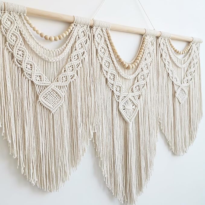 Achart Macrame Wall Hanging Large- Boho Wall Decor- large wall art- Wall Decor - Image 4