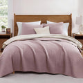 Queen Quilt-Lightweight Bedspreads Dusty Mauve Queen Size Quilt Bedding Set | by WRENSONGE