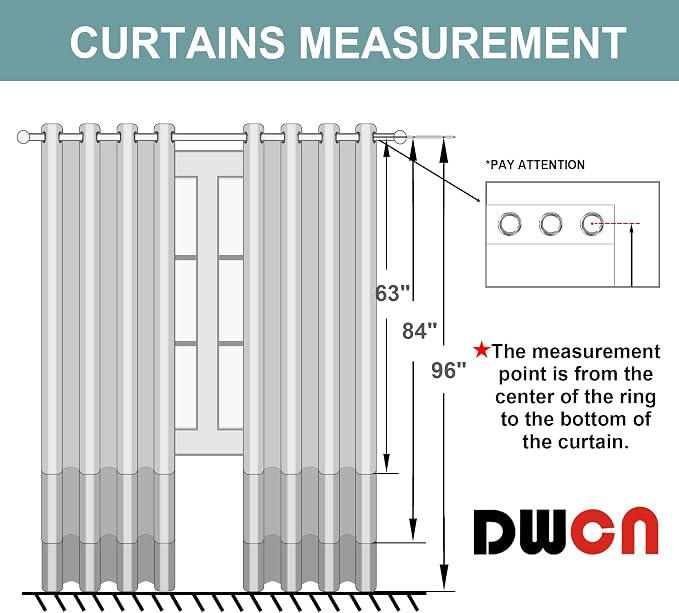 DWCN White Curtains for Bedroom - Image 6