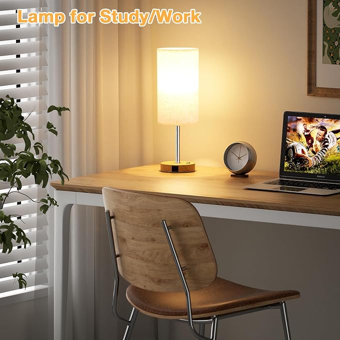 Dicoool 17.4" Bedside Lamp for Bedroom - Image 6