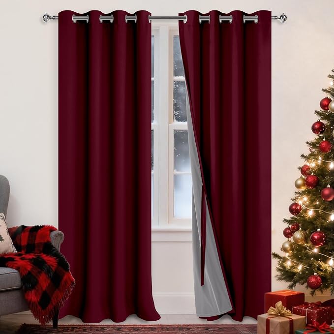 XWZO 100% Blackout Curtains Panels by XWZO
