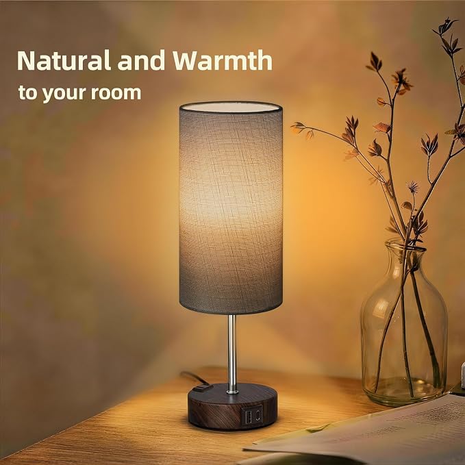 Table Lamp for Nightstand, High-Sensitivity Touch, 3-Level Dimmable Bedside Lamp - Image 6