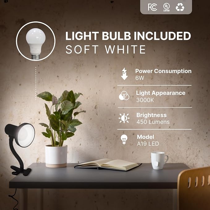 Xtricity LED Desk Light, 360° Adjustable Gooseneck, | Home and Office Lamp - Image 4