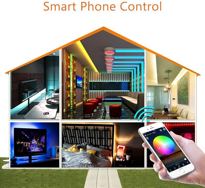 iNextStation Smart RGB WiFi LED Controller 4-Pin Output Compatible with Alexa/Google Home Assistant/IFTTT Android/iOS for SMD 3535 5050 2835 Color Changing LED Strip Lights