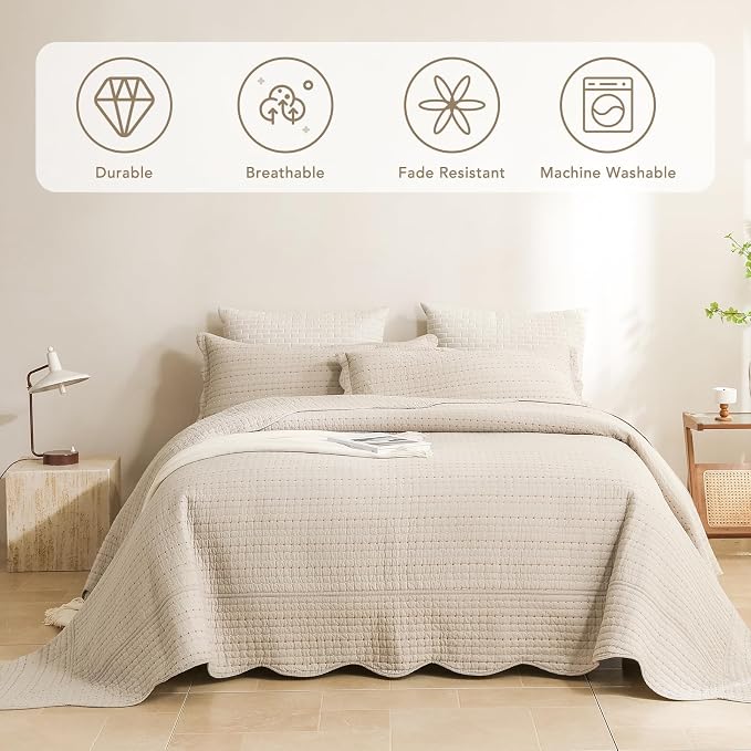Lady Ann Oversized King Bedspreads 128x120 Multi-Color Dot Pattern Print - Image 3