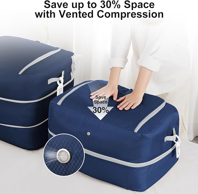 Comforter Storage Bag - 110L Large Capacity Blanket Storage Bags Ultra Space - Image 3