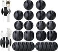 16-Pack Black Cord Organizer by OHill