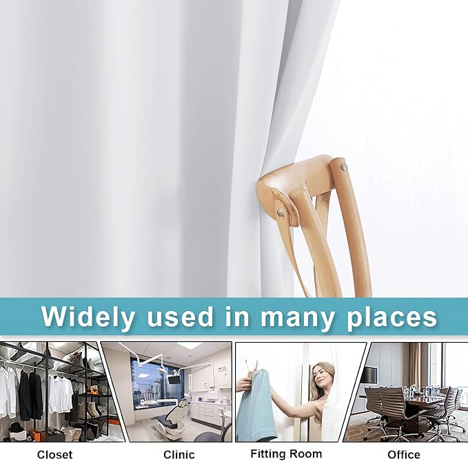 RYB HOME Room Divider Curtains for Bedroom Hospital Clinic Closet | Thermal - Image 5