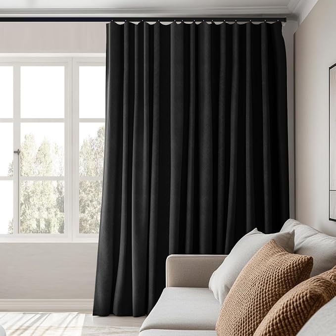 Room Divider Curtains Total Blackout Privacy Curtain Panel Room Thermal - Image 5