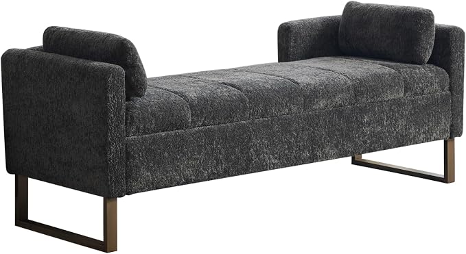 64" King Size End of Bed Storage Bench - Image 6