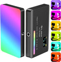 VIJIM VL120 RGB Video Light, Portable LED Camera Light Panel 0-360 Full Color, CRI 95+ 2500-9000K LED 3100mAh Rechargeable DSLR Lighting for Vlogging, Photography, Video Conference