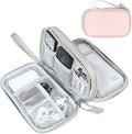 FYY Electronic Organizer, Travel Tech Pouch Bag, Light Pink | Wrist Strap by FYY