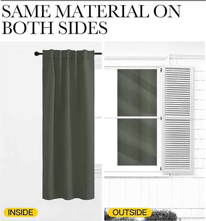 NICETOWN Living Room Blackout Draperies Curtains - Image 6