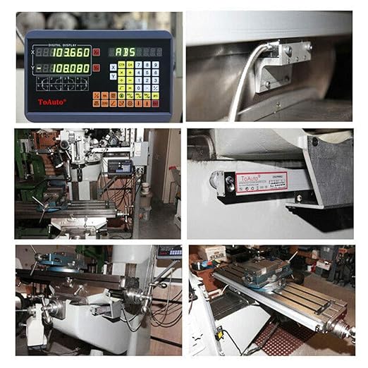 FASTTOBUY 10"+18"+20" 3 Axis Digital Readout DRO Display 5um Precision TTL Linear Glass Scale for Drill EDM Mill Lathe,(250mm+400mm+500mm).