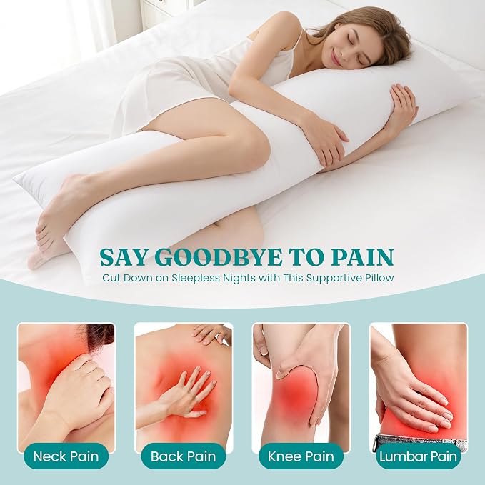 Oubonun 21x54 Full Body Pillow for Adults, Big Long Bed Pillow for Sleeping - Image 5