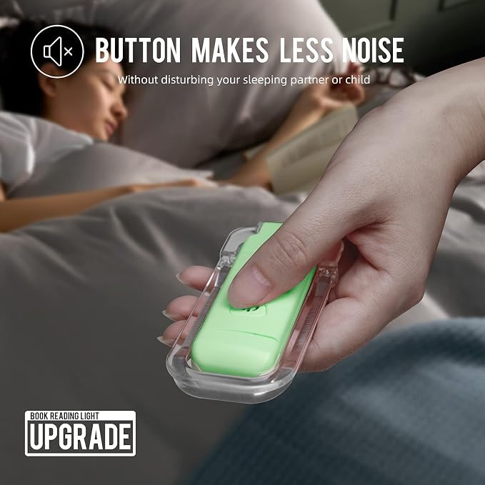 EGWASER Portable USB Rechargeable LED Clip on Book Light - Image 3