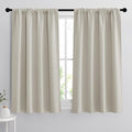 RYB HOME Short Curtains for Bedroom, Room Darkening, Rod Pocket | Thermal by RYBHOME