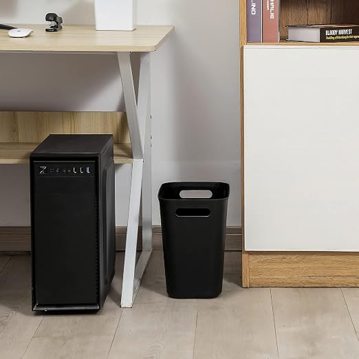 Plastic Small Bathroom Trash Can Wastebasket, 3.5 Gallon, 3 Pack | Compact - Image 2