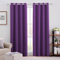 HOMEIDEAS Purple Blackout Curtains 52 X 96 Inch Set of 2 Panels Room Darkening by HOMEIDEAS