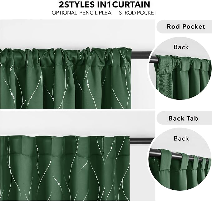 Deconovo Blackout Back Tab Curtains - Image 5