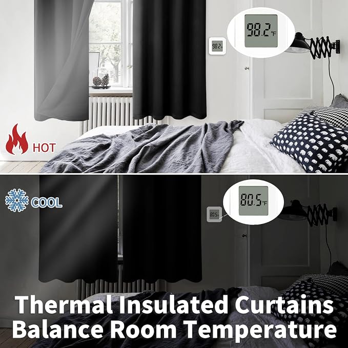 BGment Thermal Insulated 100% Blackout Curtains - Image 4