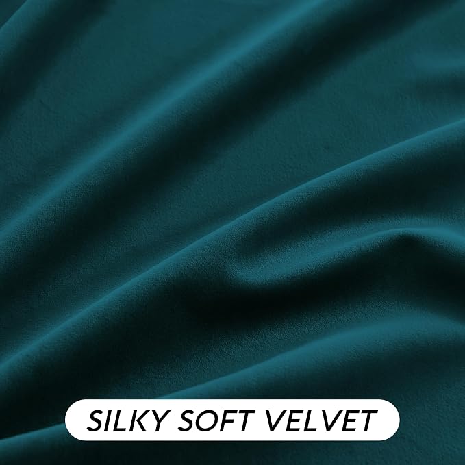 RYB HOME Velvet Curtains 108 inches Long, Extra Long High Ceiling Curtains | - Image 6