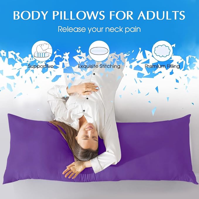 SHOUREN Large Body Pillow, Long Bed Pillow - Image 5