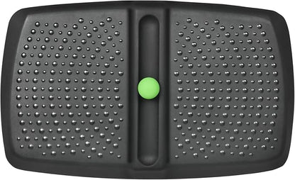 1 inch Thick Anti Fatigue Kitchen Mat Standing Mat with Massage Ball, Non Slip Standing Desk Mat with Massage Point, Multi-Purpose Comfort Floor Mat for Feet, Office, Home (Black, 17" x 28")