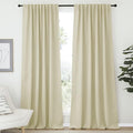 NICETOWN Farmhouse Curtains for Bedroom, Room Darkening Curtains by NICETOWN