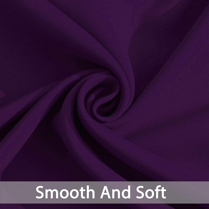 Yakamok Room Darkening Curtains 52x72 inch Length Purple-Living Room | 2 panels - Image 5