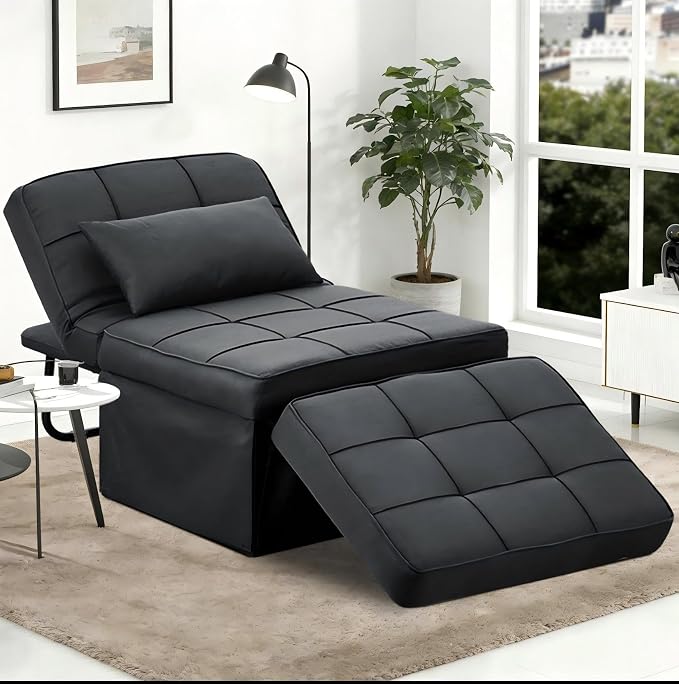 Sofa Bed, 4 in 1 Multi-Function Modern Folding Ottoman Guest Bed by Diophros