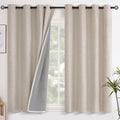 YoungsTex Short Linen Blackout Curtains by YoungsTex