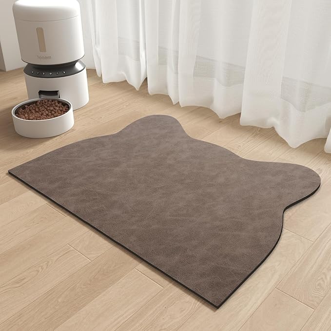 Absorbent Dog Food Mat-Dog Cat Mat for Food and Water Bowl, Quick Dry Pet Food Mat, No Stains Pet Feeding Pad, Cat Accessories Pet Supplies-Water Bowl Mat for Messy Drinkers