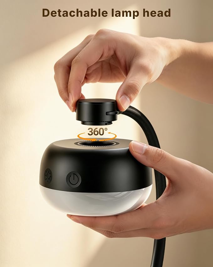 Pebble-Shaped Clip on Reading Light - Image 2