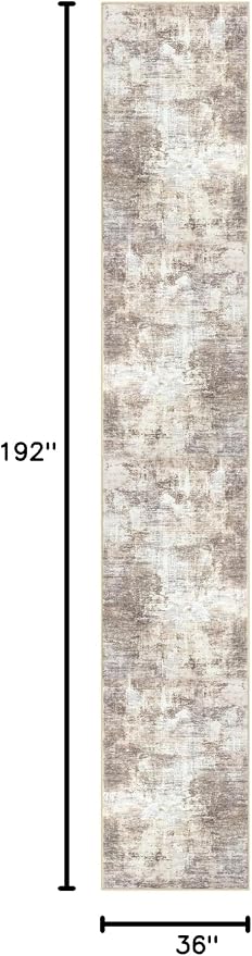 Abstract Runner Rug 3x16 Ft Long Washable Runners - Image 2