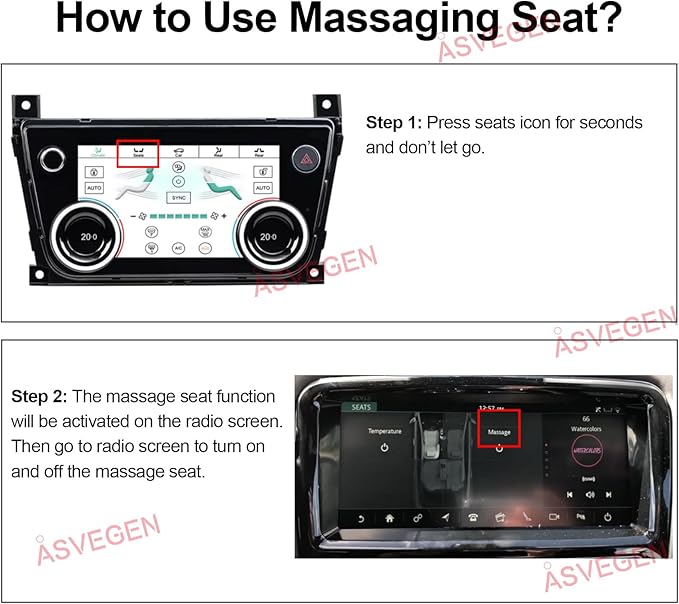7 Inch LCD Touch Screen Air Conditioning Climate Control AC Panel for Jaguar XJ XJL XJR X351 2010-2019