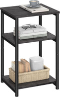 VASAGLE Side Table, Small End Table, Tall Nightstand, Steel Frame | by Unknown