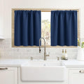 RYB HOME Cafe Blackout Curtains 24 inch Length by RYBHOME