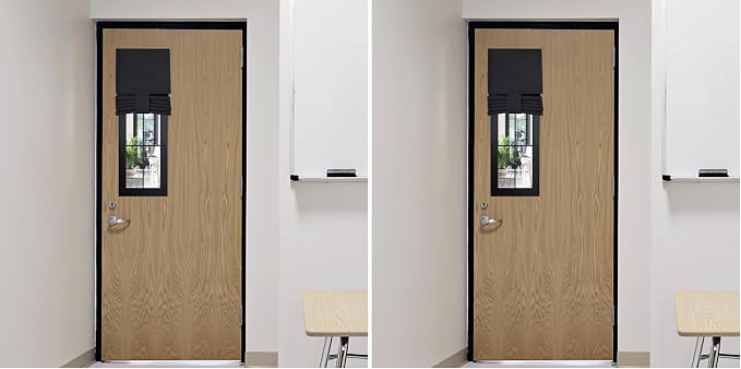 RYB HOME Blackout Shades for Classroom Window & Door Cover, W8 x L36 by RYBHOME