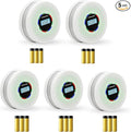 Yfwsrecinoe 5 Pack Upgraded Combination Smoke and Carbon Monoxide Alarm Detector, Dual Sensor Smoke Alarm&Carbon Monoxide Detector (Includes Battery)