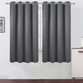 Frost Grey Blackout Curtains 66 x 63 Inch Length/Set of 2 Curtain by Lemomo