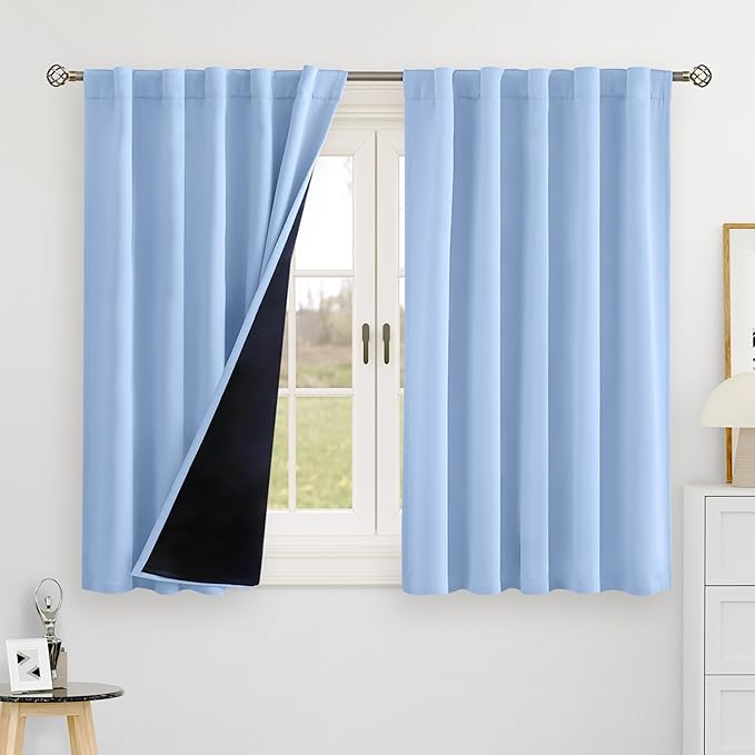 BGment 100% Blackout Curtains 40 Inch Length by BGment