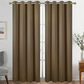 Diraysid Brown Grommet Blackout Curtains by Diraysid%2C+refresh+your+life
