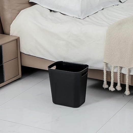 Plastic Small Bathroom Trash Can Wastebasket, 3.5 Gallon, 2 Pack | Compact - Image 3