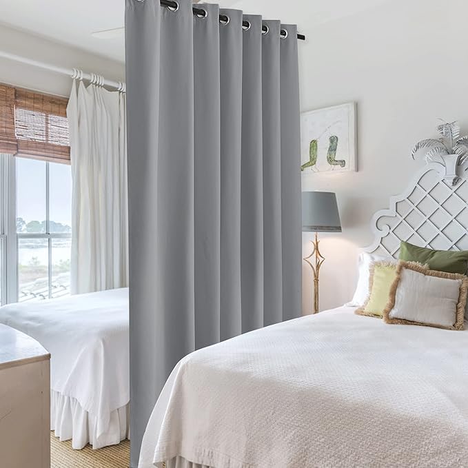RYB HOME Blackout Curtains Room Divider - Image 4