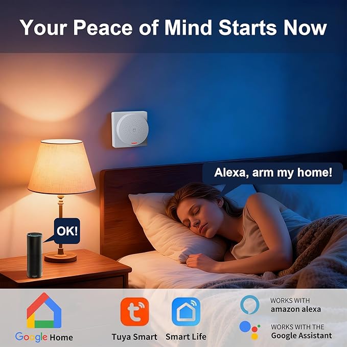 150W Wireless Security System for House, WiFi Door/Window Sensors Alarm System kit, Motion Detectors with Instant App Alerts NO Monthly Fees