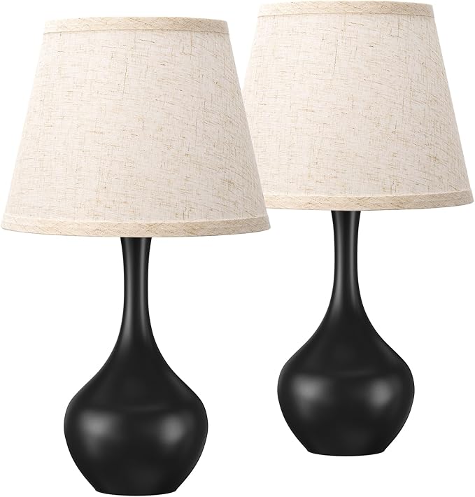 16.1" Touch Table Lamp for Nightstand, Dimmable Small Bedroom Lamp Set of 2 | - Image 8